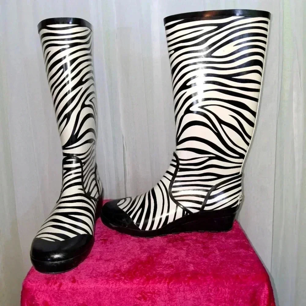 Michael Kors wedge rain boots - Picture 1 of 7